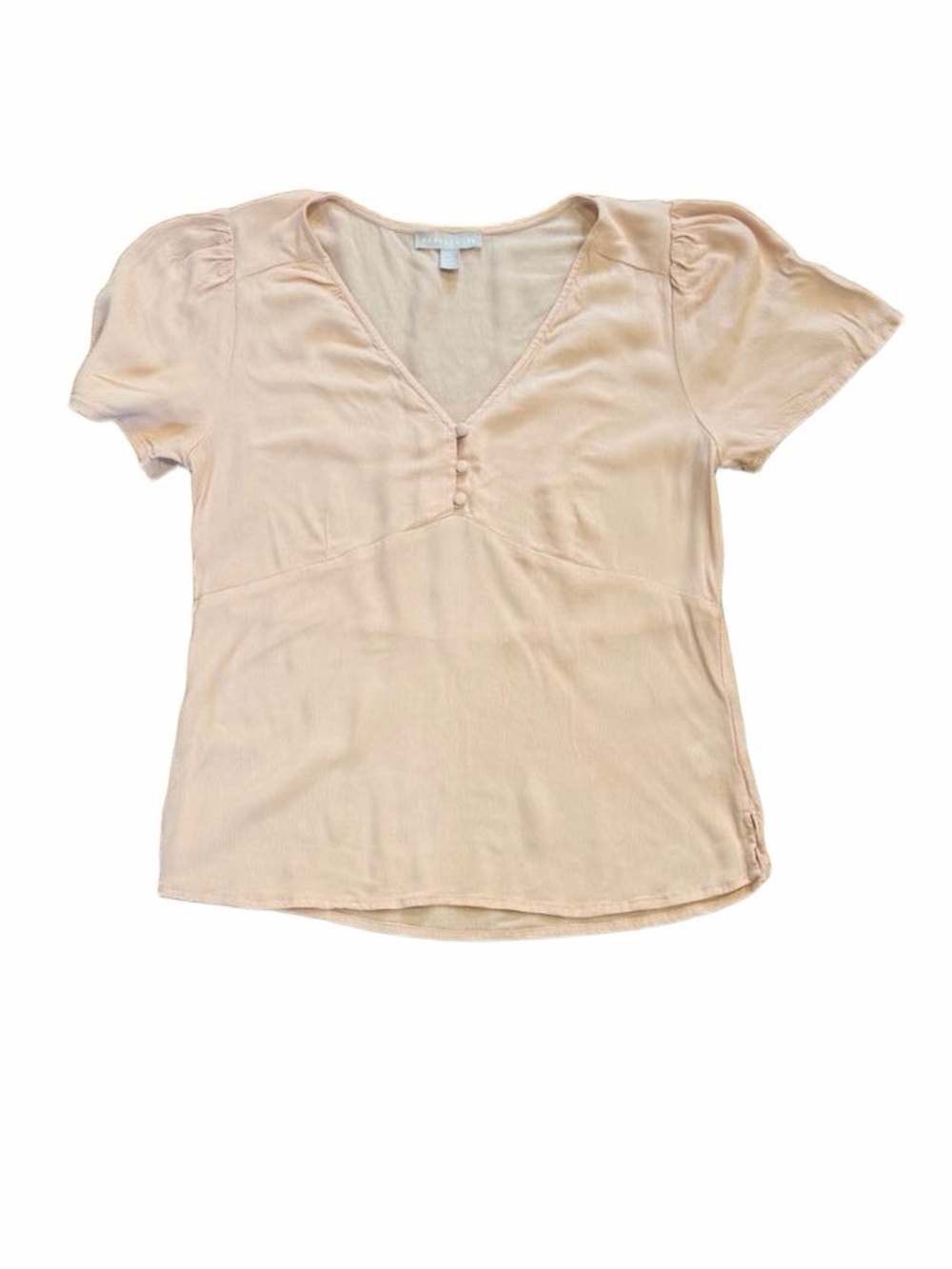 Nordstrom Chelsea 28 Women's Short Sleeve viscose-crepe Blouse in Light Pink S